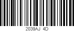 Código de barras (EAN, GTIN, SKU, ISBN): '2039AJ/4D'