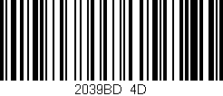 Código de barras (EAN, GTIN, SKU, ISBN): '2039BD/4D'