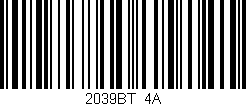 Código de barras (EAN, GTIN, SKU, ISBN): '2039BT/4A'