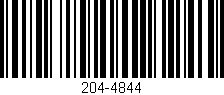 Código de barras (EAN, GTIN, SKU, ISBN): '204-4844'