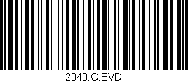 Código de barras (EAN, GTIN, SKU, ISBN): '2040.C.EVD'