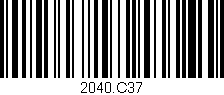Código de barras (EAN, GTIN, SKU, ISBN): '2040.C37'