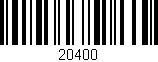 Código de barras (EAN, GTIN, SKU, ISBN): '20400'