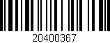 Código de barras (EAN, GTIN, SKU, ISBN): '20400367'