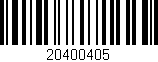 Código de barras (EAN, GTIN, SKU, ISBN): '20400405'