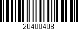 Código de barras (EAN, GTIN, SKU, ISBN): '20400408'