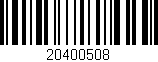 Código de barras (EAN, GTIN, SKU, ISBN): '20400508'