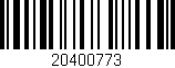 Código de barras (EAN, GTIN, SKU, ISBN): '20400773'