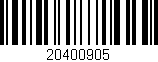 Código de barras (EAN, GTIN, SKU, ISBN): '20400905'