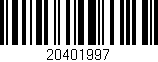 Código de barras (EAN, GTIN, SKU, ISBN): '20401997'