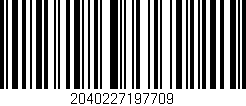Código de barras (EAN, GTIN, SKU, ISBN): '2040227197709'