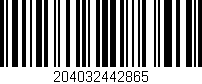 Código de barras (EAN, GTIN, SKU, ISBN): '204032442865'