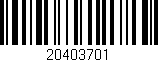 Código de barras (EAN, GTIN, SKU, ISBN): '20403701'