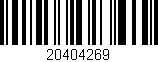 Código de barras (EAN, GTIN, SKU, ISBN): '20404269'