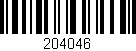 Código de barras (EAN, GTIN, SKU, ISBN): '204046'