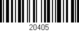 Código de barras (EAN, GTIN, SKU, ISBN): '20405'