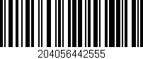 Código de barras (EAN, GTIN, SKU, ISBN): '204056442555'