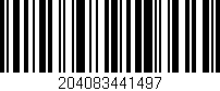 Código de barras (EAN, GTIN, SKU, ISBN): '204083441497'