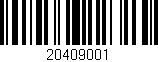 Código de barras (EAN, GTIN, SKU, ISBN): '20409001'