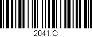 Código de barras (EAN, GTIN, SKU, ISBN): '2041.C'