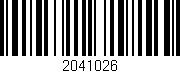 Código de barras (EAN, GTIN, SKU, ISBN): '2041026'
