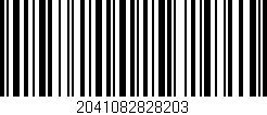 Código de barras (EAN, GTIN, SKU, ISBN): '2041082828203'