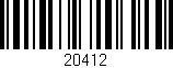 Código de barras (EAN, GTIN, SKU, ISBN): '20412'