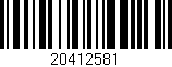 Código de barras (EAN, GTIN, SKU, ISBN): '20412581'
