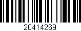 Código de barras (EAN, GTIN, SKU, ISBN): '20414269'
