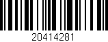 Código de barras (EAN, GTIN, SKU, ISBN): '20414281'