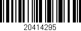 Código de barras (EAN, GTIN, SKU, ISBN): '20414295'