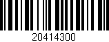 Código de barras (EAN, GTIN, SKU, ISBN): '20414300'