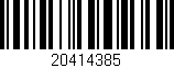 Código de barras (EAN, GTIN, SKU, ISBN): '20414385'