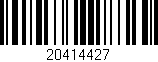 Código de barras (EAN, GTIN, SKU, ISBN): '20414427'
