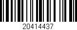 Código de barras (EAN, GTIN, SKU, ISBN): '20414437'