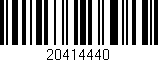 Código de barras (EAN, GTIN, SKU, ISBN): '20414440'