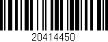 Código de barras (EAN, GTIN, SKU, ISBN): '20414450'