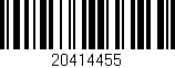 Código de barras (EAN, GTIN, SKU, ISBN): '20414455'