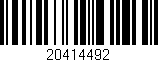 Código de barras (EAN, GTIN, SKU, ISBN): '20414492'