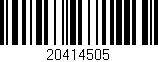 Código de barras (EAN, GTIN, SKU, ISBN): '20414505'