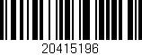 Código de barras (EAN, GTIN, SKU, ISBN): '20415196'