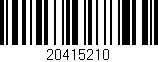 Código de barras (EAN, GTIN, SKU, ISBN): '20415210'