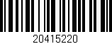 Código de barras (EAN, GTIN, SKU, ISBN): '20415220'