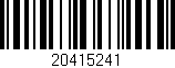 Código de barras (EAN, GTIN, SKU, ISBN): '20415241'