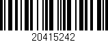 Código de barras (EAN, GTIN, SKU, ISBN): '20415242'