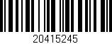 Código de barras (EAN, GTIN, SKU, ISBN): '20415245'