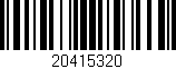 Código de barras (EAN, GTIN, SKU, ISBN): '20415320'