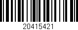 Código de barras (EAN, GTIN, SKU, ISBN): '20415421'