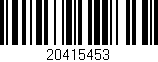 Código de barras (EAN, GTIN, SKU, ISBN): '20415453'