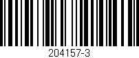 Código de barras (EAN, GTIN, SKU, ISBN): '204157-3'